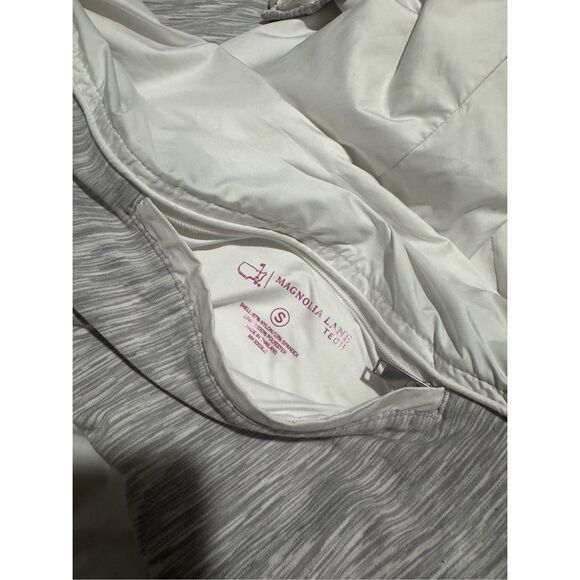 Masters Magnolia lane tech reversible white gray windbreaker jacket S - Picture 4 of 12